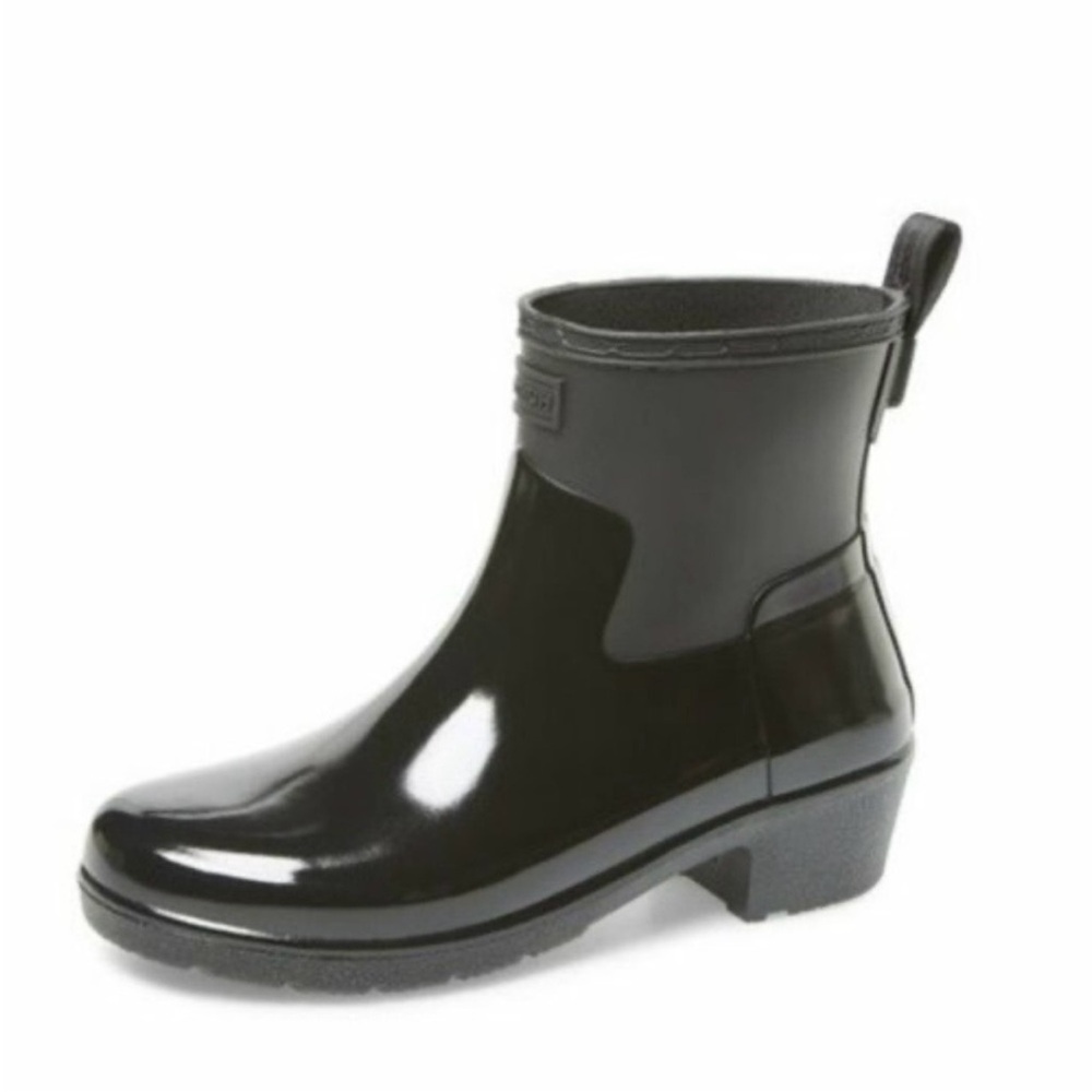 Hunter Boots Womens Refined Gloss Duo Low Heel Size 10